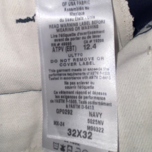 Steel Guard CAT2 FR Men’s Flame Resistant Work Pants 32x32 Navy Blue Durable - Picture 13 of 16